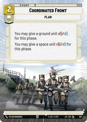 Coordinated Front (987) (Hyperspace Foil) (987) [Jump to Lightspeed] - The Mythic Store | 24h Order Processing