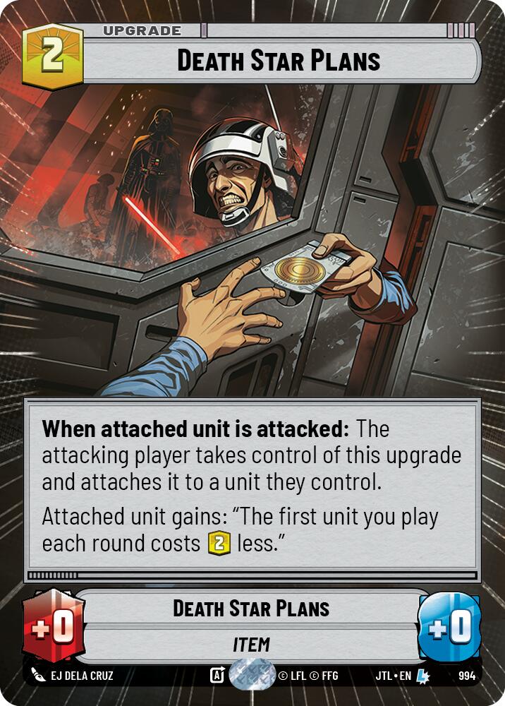 Death Star Plans (994) (Hyperspace Foil) (994) [Jump to Lightspeed] - The Mythic Store | 24h Order Processing
