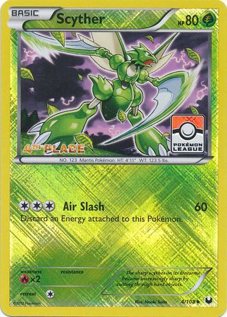 Scyther (4/108) (League Promo 4th Place) [Black & White: Dark Explorers] - The Mythic Store | 24h Order Processing