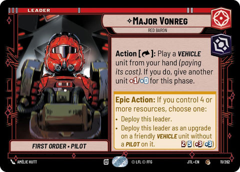 Major Vonreg - Red Baron (011/262) (011/262) [Jump to Lightspeed] - The Mythic Store | 24h Order Processing