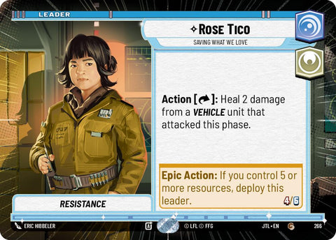Rose Tico - Saving What We Love (266) (Hyperspace) (266) [Jump to Lightspeed] - The Mythic Store | 24h Order Processing
