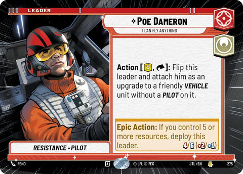 Poe Dameron - I Can Fly Anything (275) (Hyperspace) (275) [Jump to Lightspeed] - The Mythic Store | 24h Order Processing