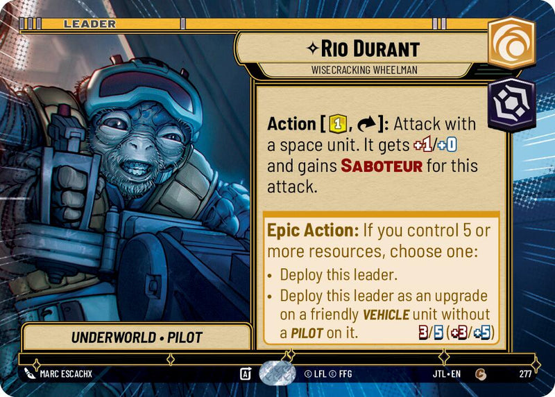 Rio Durant - Wisecrack Wheelman (277) (Hyperspace) (277) [Jump to Lightspeed] - The Mythic Store | 24h Order Processing