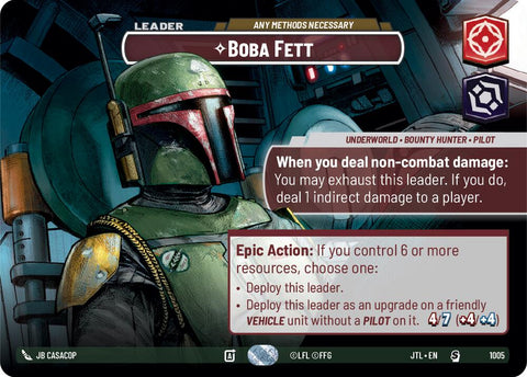Boba Fett - Any Methods Necessary (1005) (Showcase) (1005) [Jump to Lightspeed] - The Mythic Store | 24h Order Processing