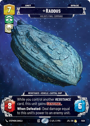 Raddus - Holdo's Final Command (1028) (Prestige) (1028) [Jump to Lightspeed] - The Mythic Store | 24h Order Processing