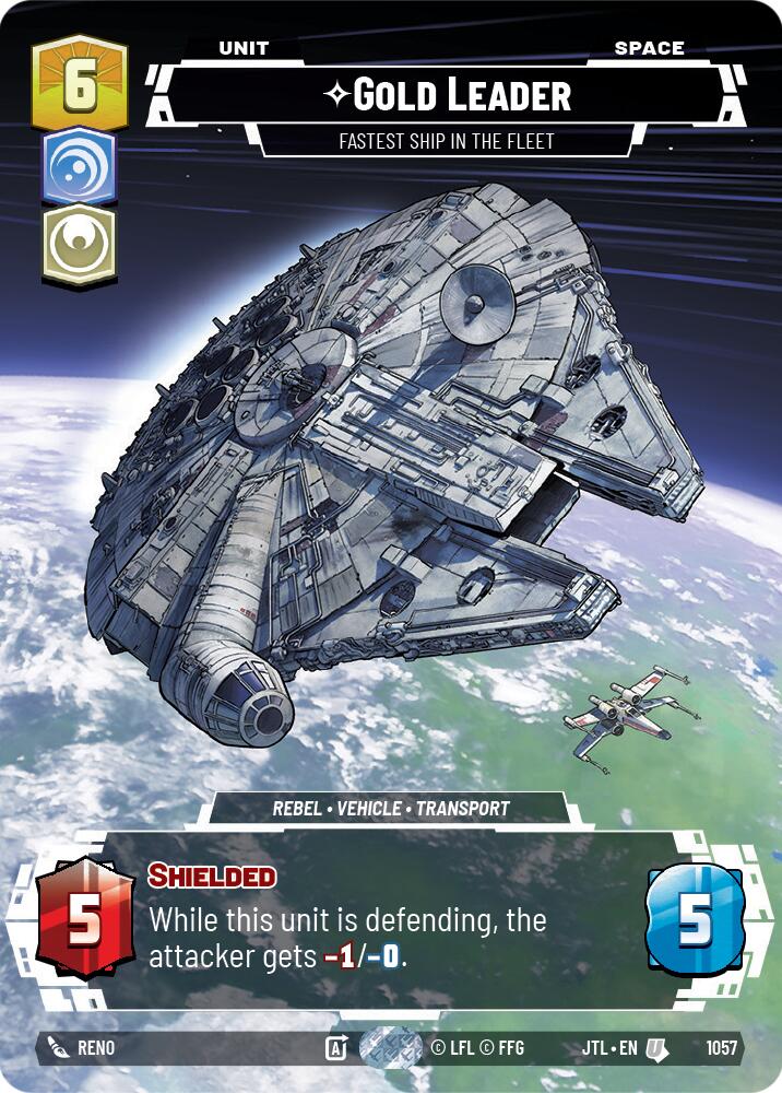 Gold Leader - Fastest Ship in the Fleet (1057) (Prestige Foil) (1057) [Jump to Lightspeed] - The Mythic Store | 24h Order Processing