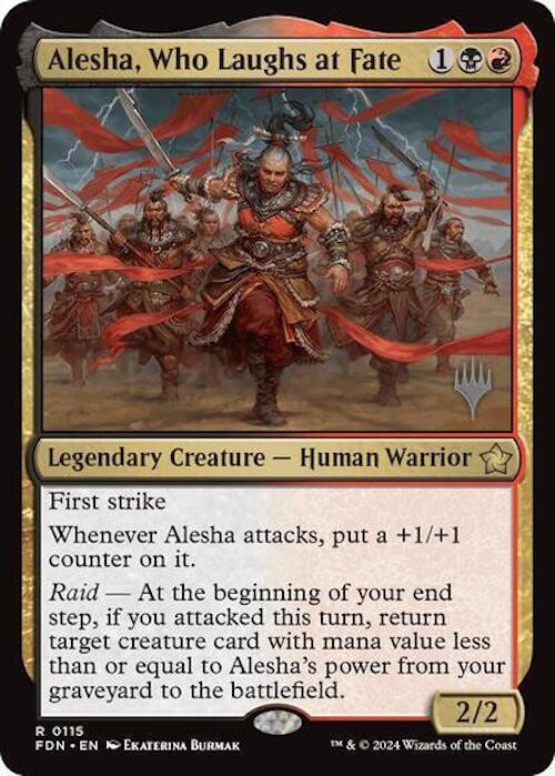 Alesha, Who Laughs at Fate (Promo Pack) [Foundations Promos] - The Mythic Store | 24h Order Processing