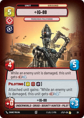IG-88 - Murderous Phlutdroid (29) (29) [Jump to Lightspeed: Weekly Play] - The Mythic Store | 24h Order Processing