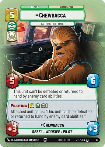 Chewbacca - Faithful First Mate (27) (27) [Jump to Lightspeed: Weekly Play] - The Mythic Store | 24h Order Processing