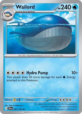 Wailord (041/159) [Scarlet & Violet: Journey Together] - The Mythic Store | 24h Order Processing