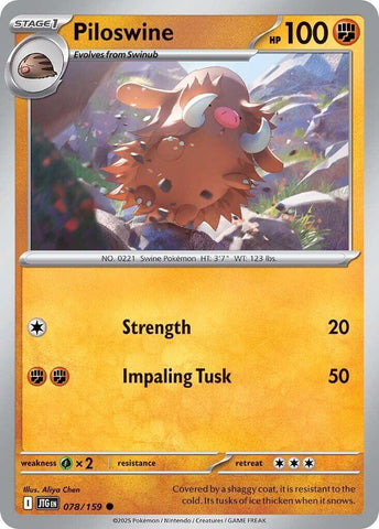 Piloswine (078/159) [Scarlet & Violet: Journey Together] - The Mythic Store | 24h Order Processing