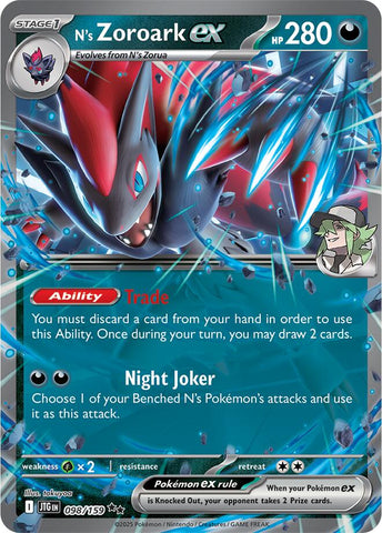 N's Zoroark ex (098/159) [Scarlet & Violet: Journey Together] - The Mythic Store | 24h Order Processing