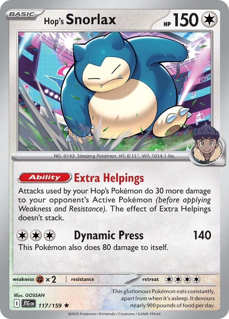 Hop's Snorlax (117/159) [Scarlet & Violet: Journey Together] - The Mythic Store | 24h Order Processing