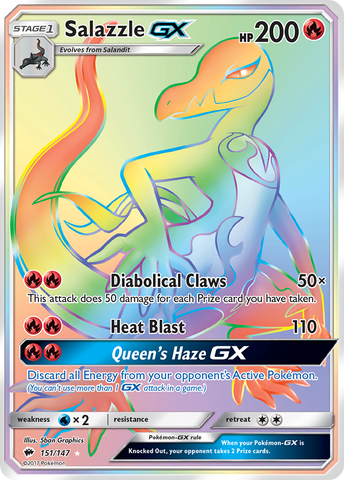 Salazzle GX (151/147) [Sun & Moon: Burning Shadows] - The Mythic Store | 24h Order Processing