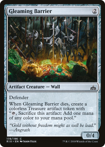 Gleaming Barrier [Rivals of Ixalan] - The Mythic Store | 24h Order Processing