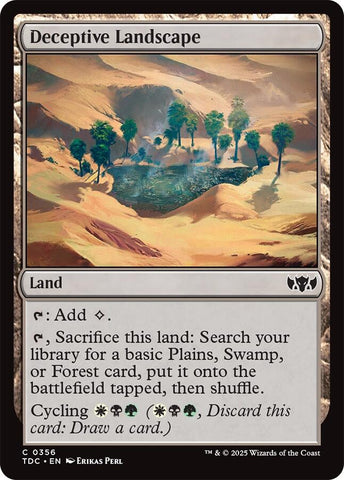 Deceptive Landscape [Tarkir: Dragonstorm Commander] - The Mythic Store | 24h Order Processing