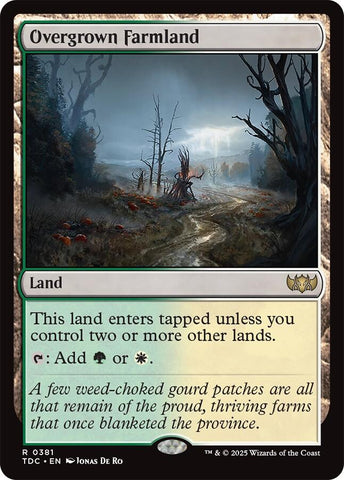 Overgrown Farmland [Tarkir: Dragonstorm Commander] - The Mythic Store | 24h Order Processing