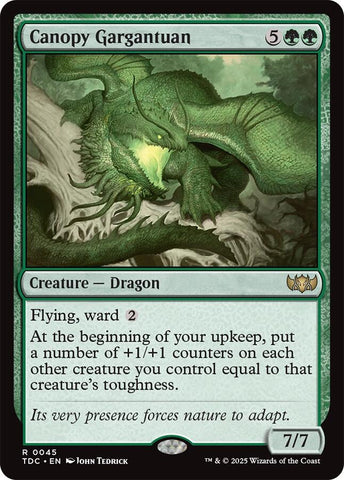 Canopy Gargantuan [Tarkir: Dragonstorm Commander] - The Mythic Store | 24h Order Processing