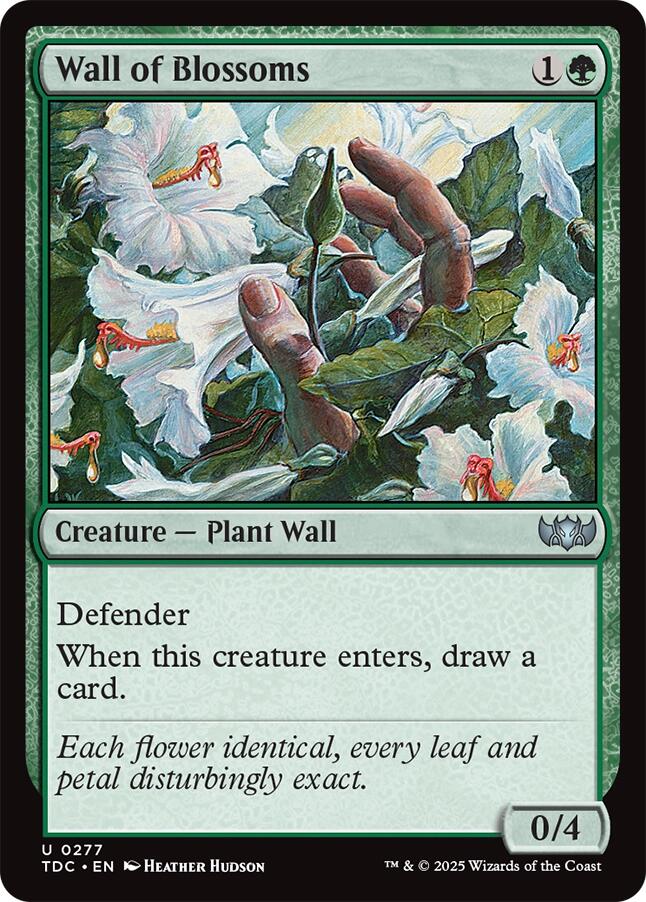 Wall of Blossoms [Tarkir: Dragonstorm Commander] - The Mythic Store | 24h Order Processing