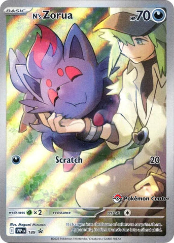 N's Zorua (SVP189) (Pokemon Center Exclusive) [Scarlet & Violet: Black Star Promos] - The Mythic Store | 24h Order Processing
