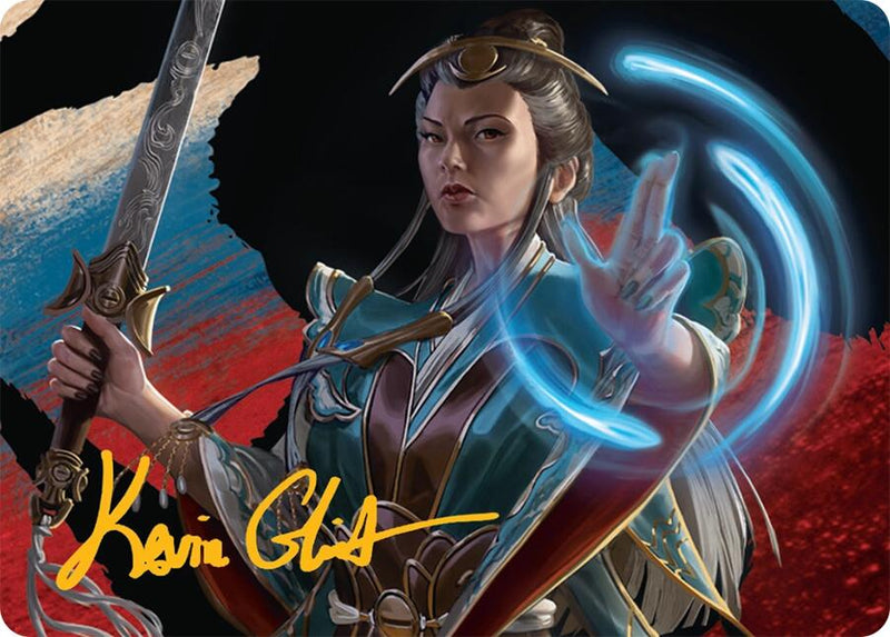 Narset, Jeskai Waymaster Art Card (44/54) (Gold-Stamped Signature) [Tarkir: Dragonstorm Art Series] - The Mythic Store | 24h Order Processing