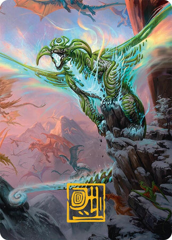Ureni of the Unwritten Art Card (51/54) (Gold-Stamped Signature) [Tarkir: Dragonstorm Art Series] - The Mythic Store | 24h Order Processing