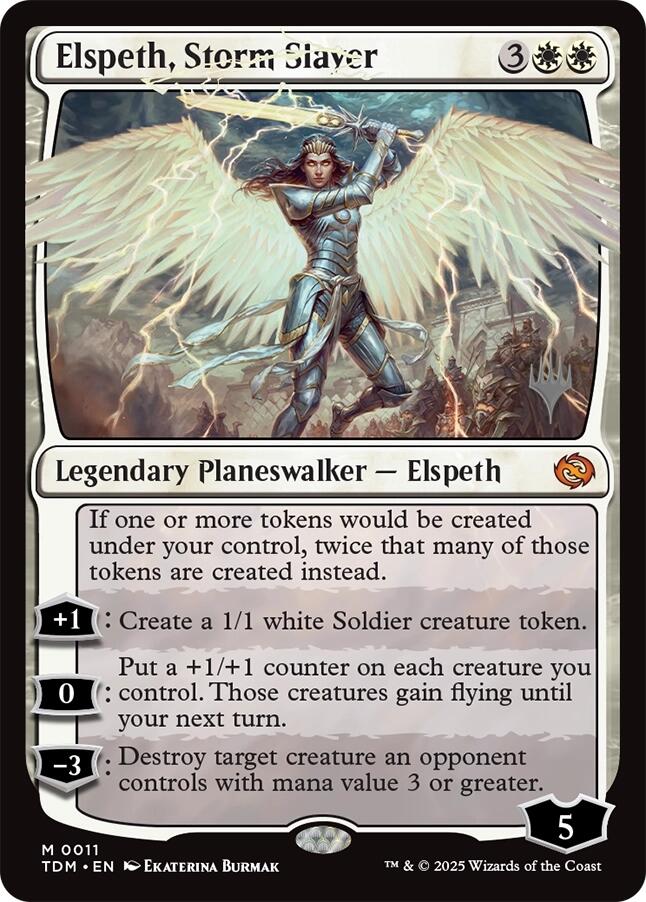 Elspeth, Storm Slayer [Tarkir: Dragonstorm Promos] - The Mythic Store | 24h Order Processing