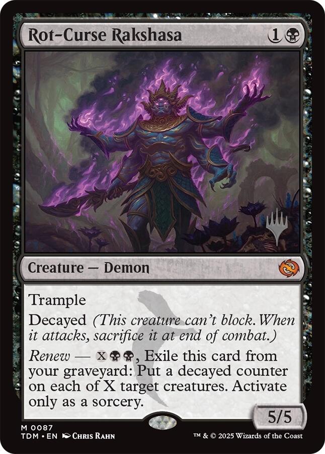 Rot-Curse Rakshasa [Tarkir: Dragonstorm Promos] - The Mythic Store | 24h Order Processing