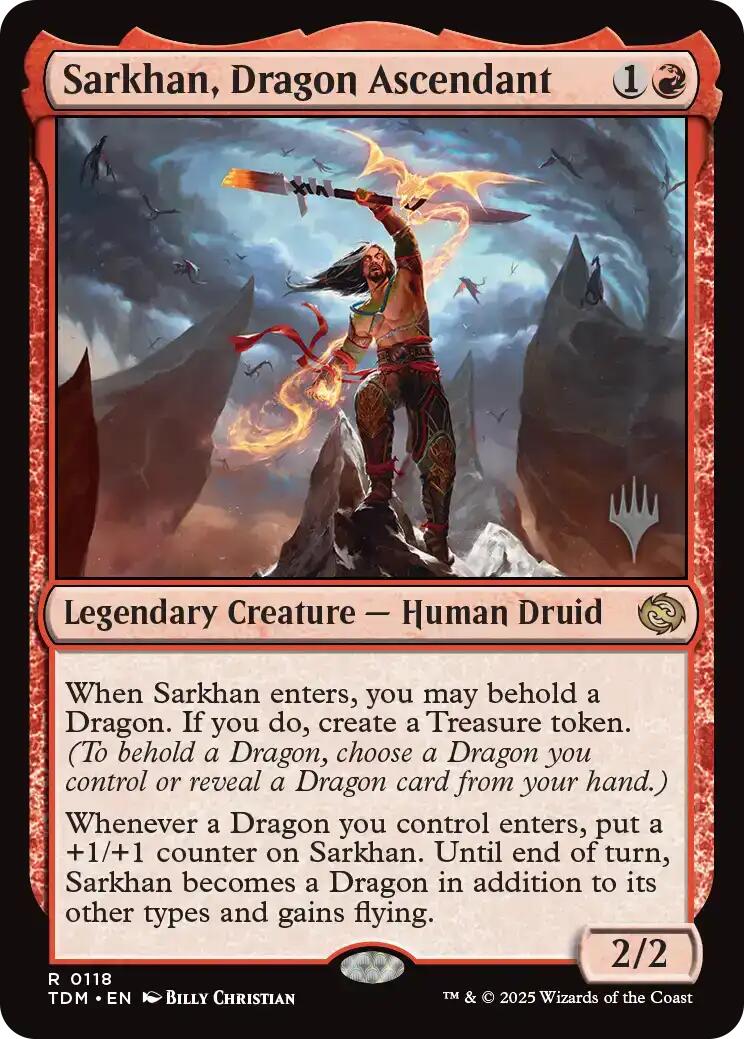 Sarkhan, Dragon Ascendant [Tarkir: Dragonstorm Promos] - The Mythic Store | 24h Order Processing