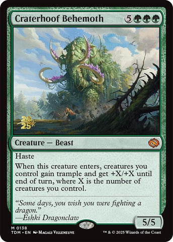 Craterhoof Behemoth [Tarkir: Dragonstorm Prerelease Promos] - The Mythic Store | 24h Order Processing