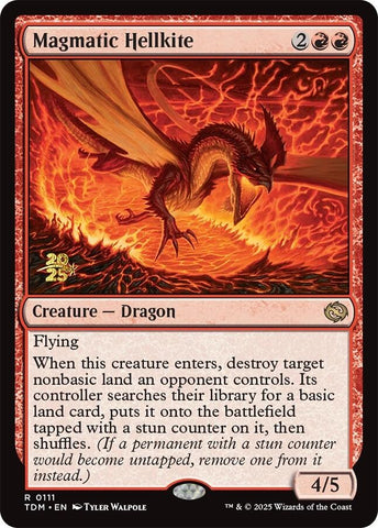 Magmatic Hellkite [Tarkir: Dragonstorm Prerelease Promos] - The Mythic Store | 24h Order Processing