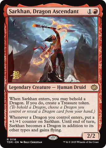 Sarkhan, Dragon Ascendant [Tarkir: Dragonstorm Prerelease Promos] - The Mythic Store | 24h Order Processing