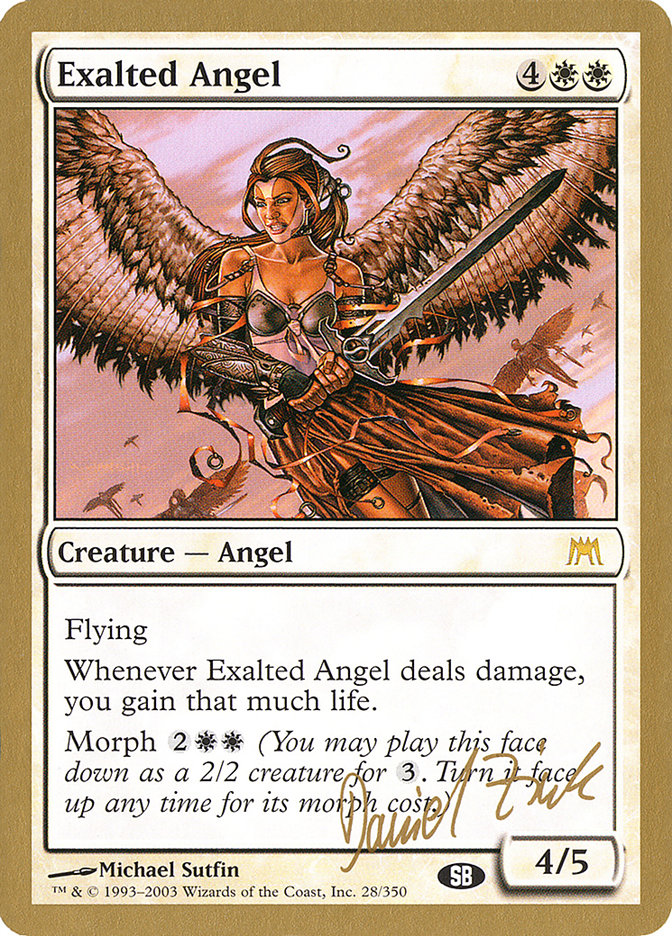 Exalted Angel (Daniel Zink) (SB) [World Championship Decks 2003] - The Mythic Store | 24h Order Processing