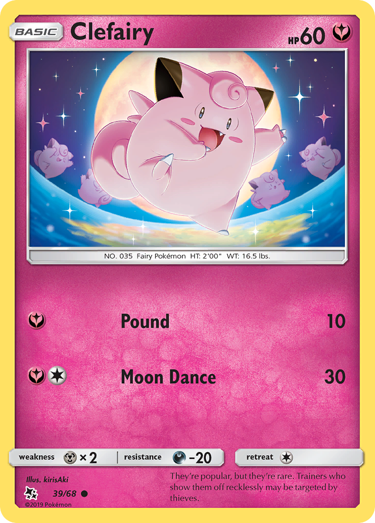 Clefairy (39/68) [Sun & Moon: Hidden Fates] - The Mythic Store | 24h Order Processing