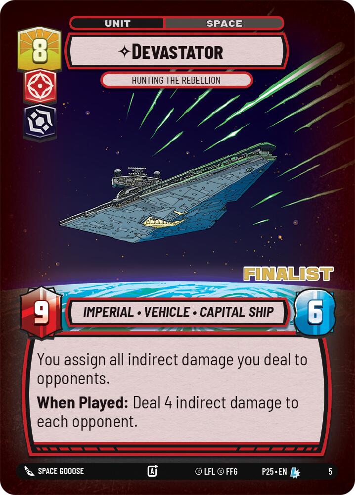 Devastator - Hunting the Rebellion (5) (Finalist) (5) [Store Showdown Promos] - The Mythic Store | 24h Order Processing