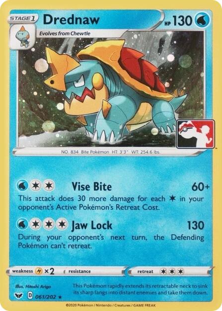 Drednaw (061/202) (Play Pokemon Promo) [League & Championship Cards] - The Mythic Store | 24h Order Processing