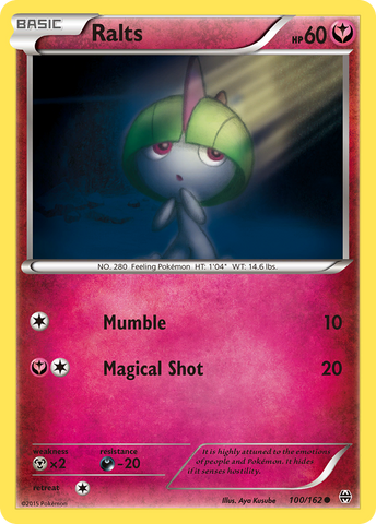 Ralts (100/162) [XY: BREAKthrough] - The Mythic Store | 24h Order Processing