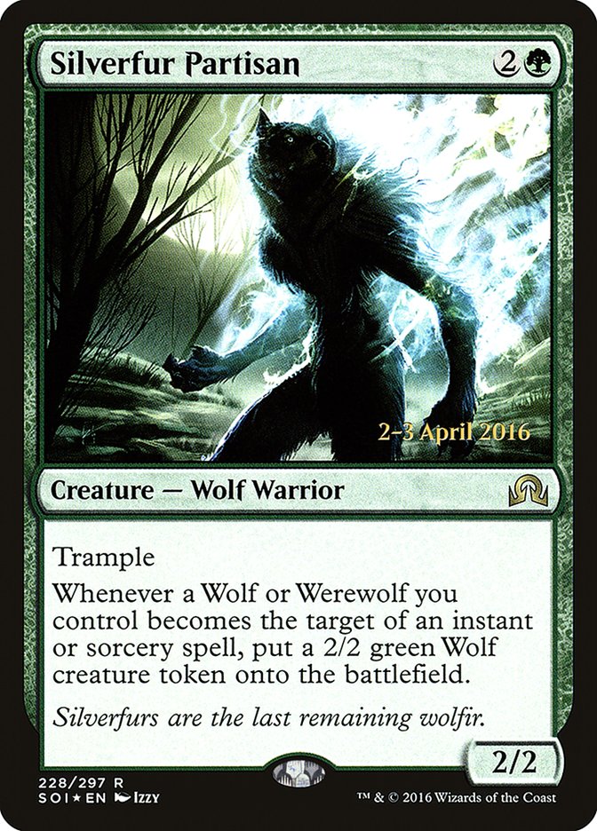 Silverfur Partisan [Shadows over Innistrad Prerelease Promos] - The Mythic Store | 24h Order Processing