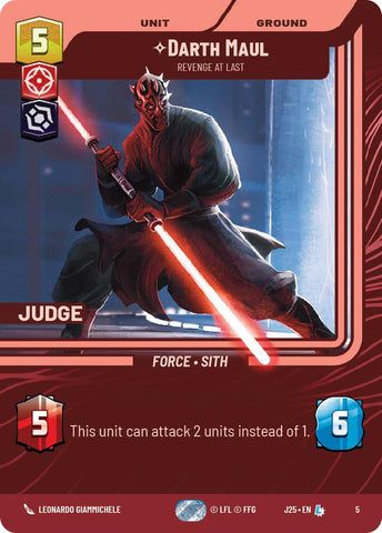 Darth Maul - Revenge at Last (5) (5) [Judge Promos] - The Mythic Store | 24h Order Processing