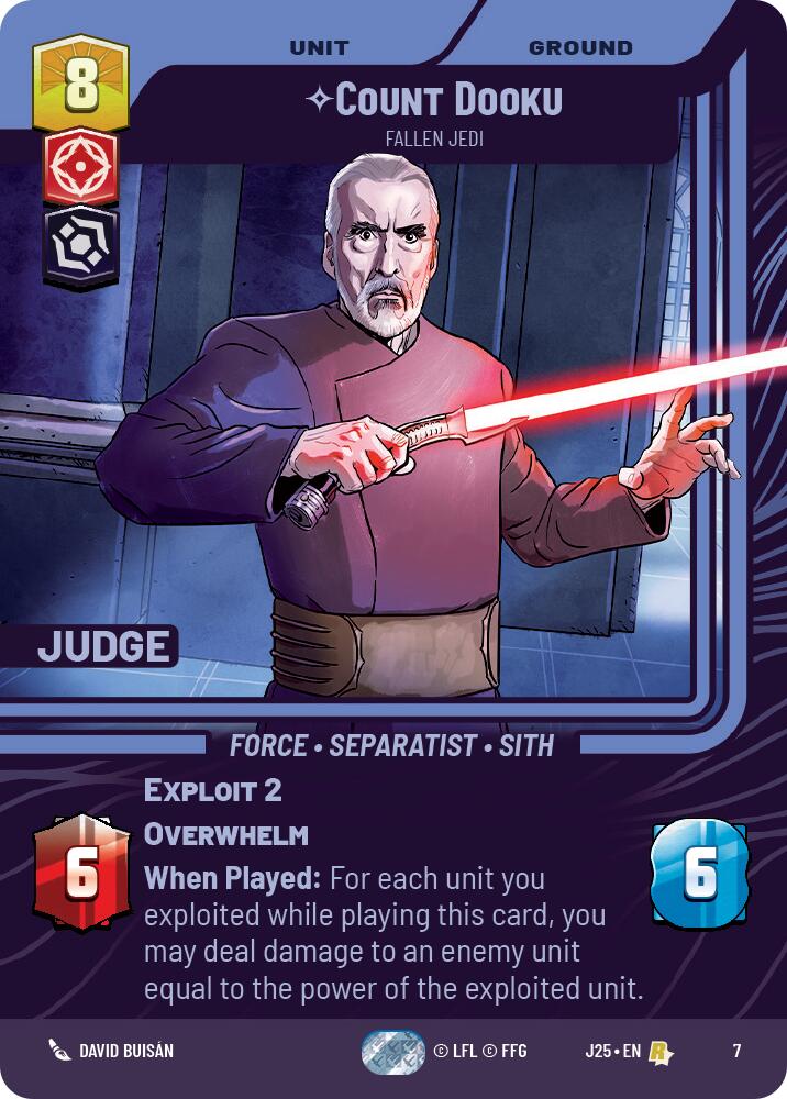 Count Dooku - Fallen Jedi (7) (7) [Judge Promos] - The Mythic Store | 24h Order Processing