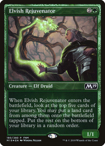 Elvish Rejuvenator (FNM) [Core Set 2019 Promos] - The Mythic Store | 24h Order Processing
