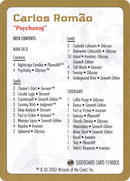 Carlos Romao Decklist [World Championship Decks 2002] - The Mythic Store | 24h Order Processing