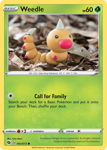 Weedle (002/073) [Sword & Shield: Champion's Path] - The Mythic Store | 24h Order Processing