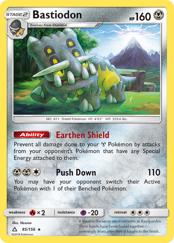 Bastiodon (85/156) [Sun & Moon: Ultra Prism] - The Mythic Store | 24h Order Processing