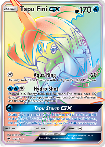 Tapu Fini GX (152/147) [Sun & Moon: Burning Shadows] - The Mythic Store | 24h Order Processing