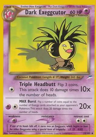 Dark Exeggutor (33/105) [Neo Destiny Unlimited] - The Mythic Store | 24h Order Processing