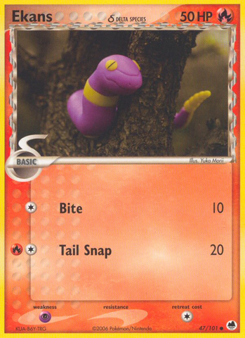 Ekans (47/101) (Delta Species) [EX: Dragon Frontiers] - The Mythic Store | 24h Order Processing