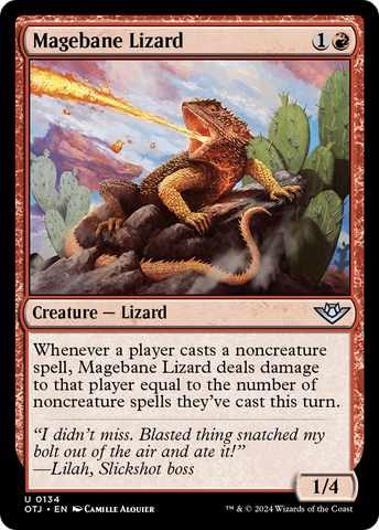 Magebane Lizard [Outlaws of Thunder Junction] - The Mythic Store | 24h Order Processing