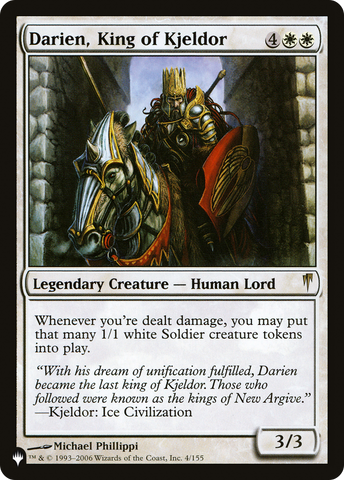 Darien, King of Kjeldor [The List] - The Mythic Store | 24h Order Processing