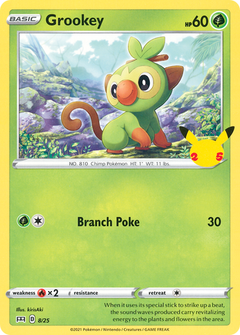 Grookey (8/25) [McDonald's 25th Anniversary] - The Mythic Store | 24h Order Processing